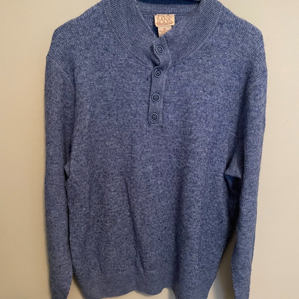 Jos A. Bank XL Blue Sweater LIKE NEW!
